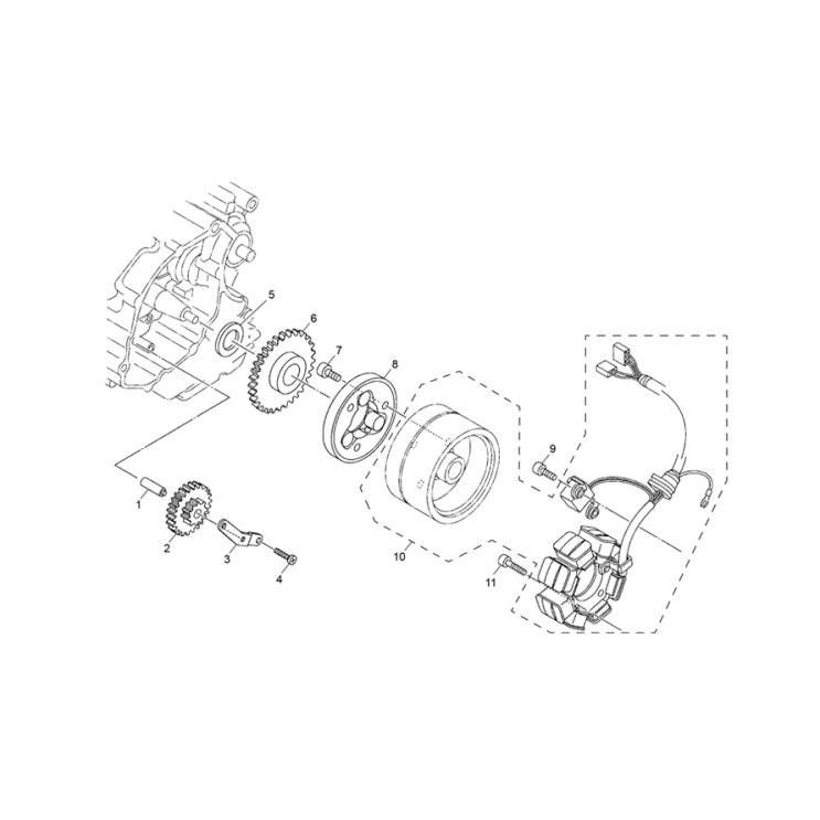 ENSSEMBLE ALLUMAGE SHERCO 125 TY 2019