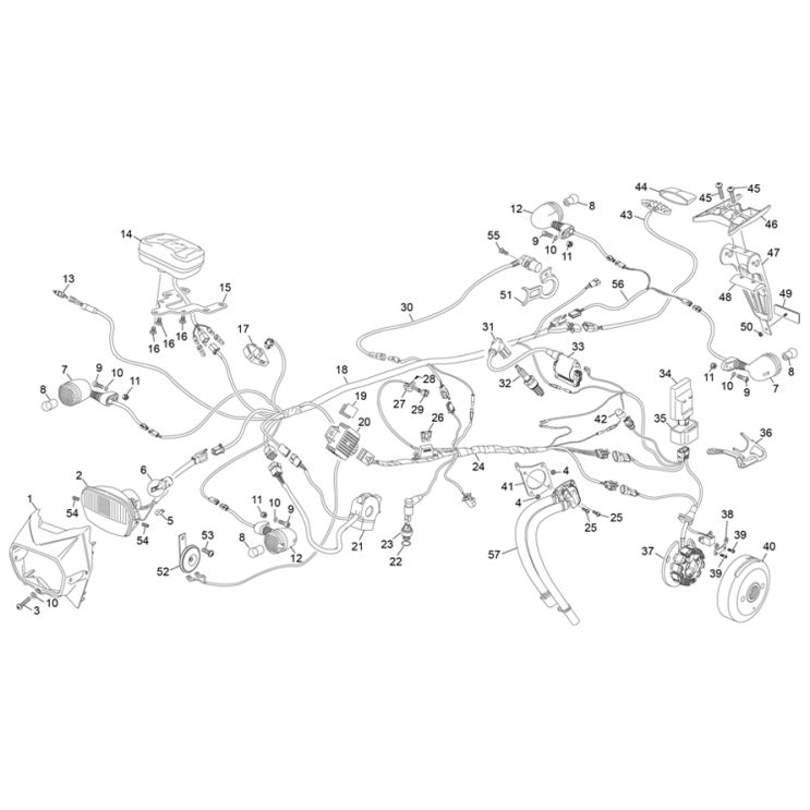 FAISCEAU ELECTRIQUE HOMOLOGUÉ SHERCO 1.25 FACTORY 2021