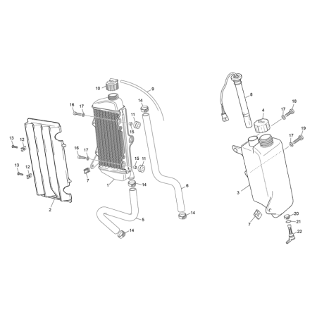 RADIATEUR SHERCO 50 SM...