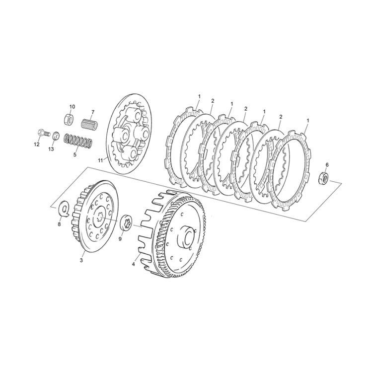 EMBRAYAGE SHERCO 50 SM BLACK MOON RS 2023