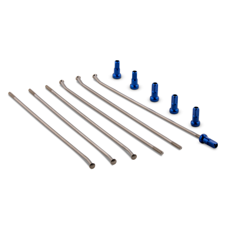 KIT 36 RAYONS AR+ECROUS BLEU ROUE 19" WISE WORK