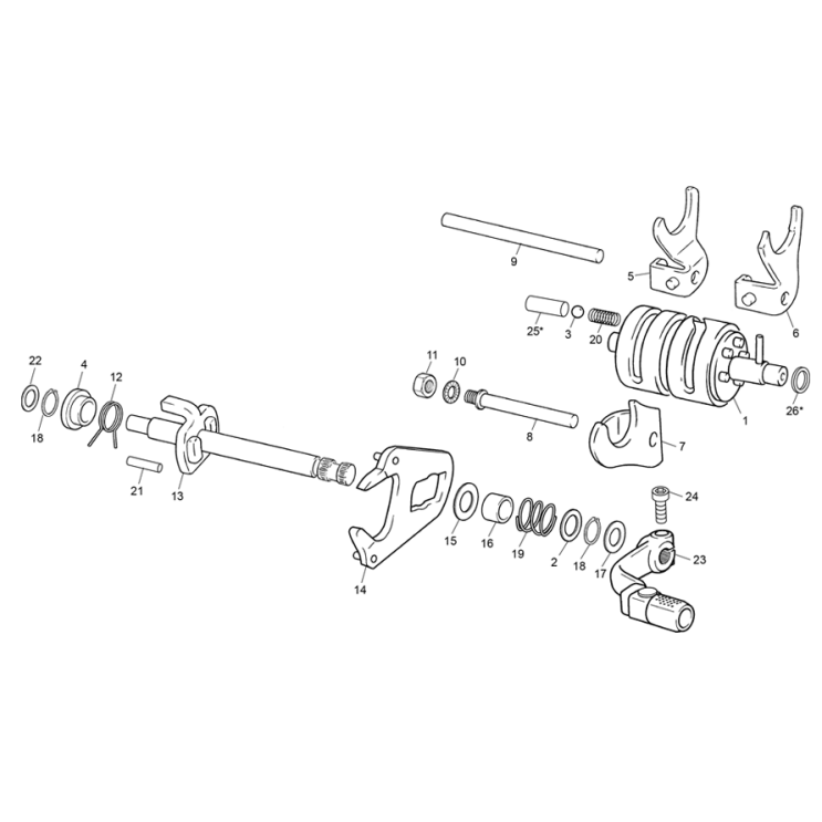SÉLECTEUR SHERCO 50 SM FACTORY R 2023