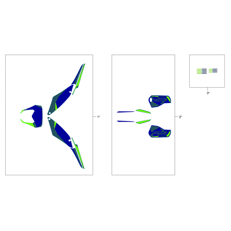 KIT DECO ET ADHÉSIFS SHERCO 300 SE FACTORY 2024