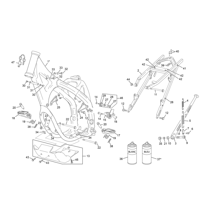 CADRE  SHERCO 450 SE-F FACTORY 2024