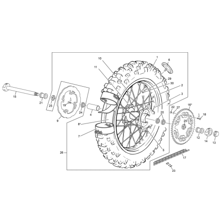 ROUE ARRIÈRE  SHERCO 450...