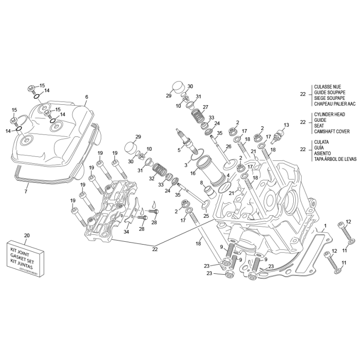 CULASSE ET SOUPAPES  SHERCO 450 SE-F FACTORY 2024