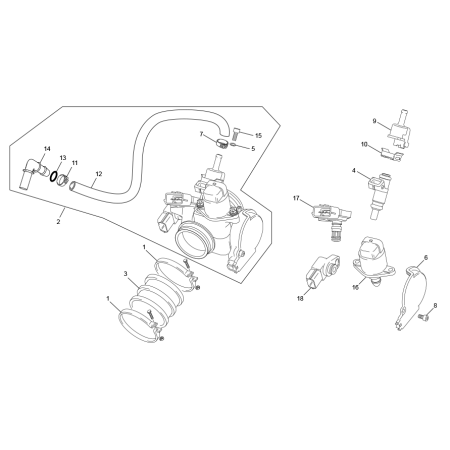 CORPS D'INJECTION  SHERCO...