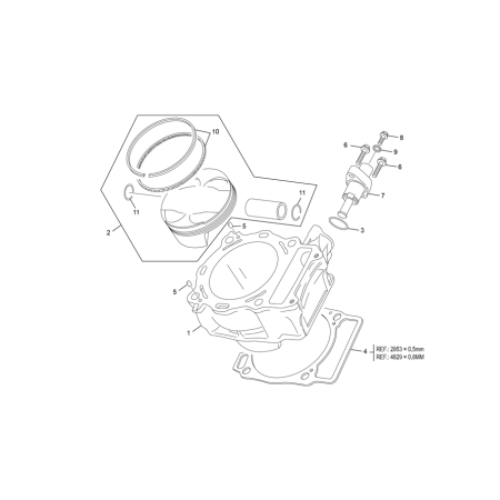 CYLINDRE  SHERCO 450 SE-F...