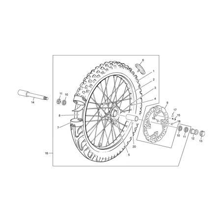 ROUE AVANT SHERCO 300 SE-F...