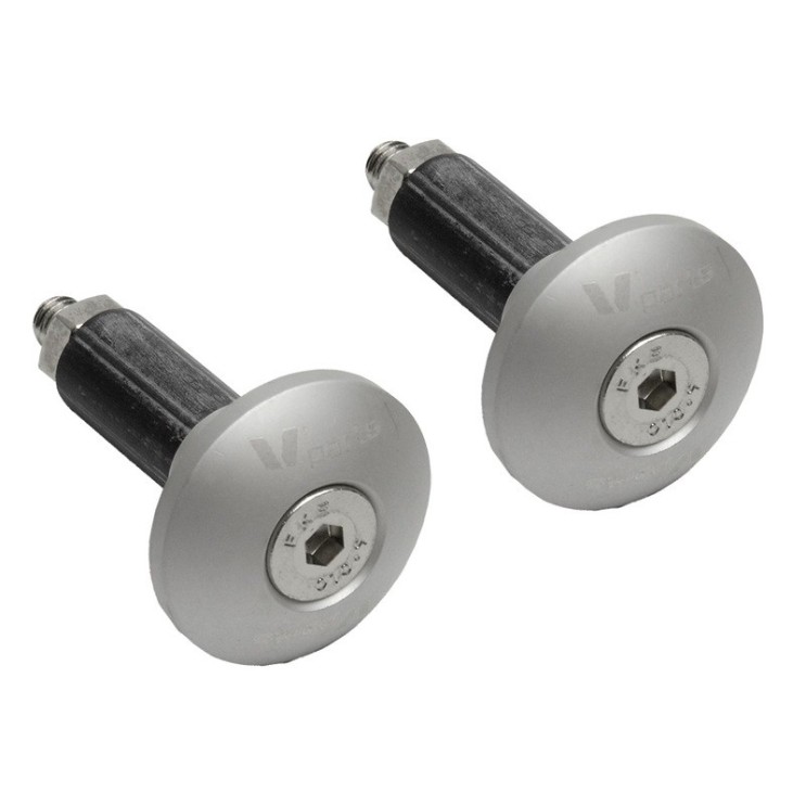 Embout de guidon V-PARTS Ø12-18mm pour Sherco GRIS Embout de guidon V-PARTS Ø12-18mm pour Sherco GRIS