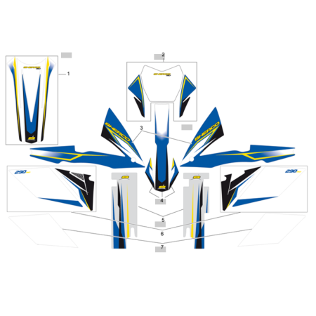 KIT BLISTER ADHESIVE  SHERCO X RIDE 2014