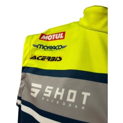 Veste Bodywarmer DUBOST SPORTS LOISIRS Bleu/Jaune Fluo - SHOT -