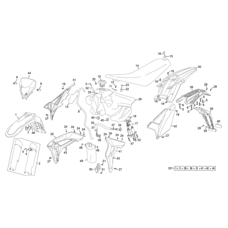PLASTIQUES 125 SM BLACKMOON...