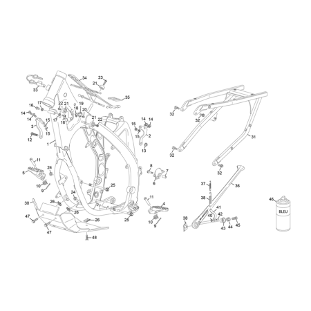 CADRE SHERCO 125 SE FACTORY...