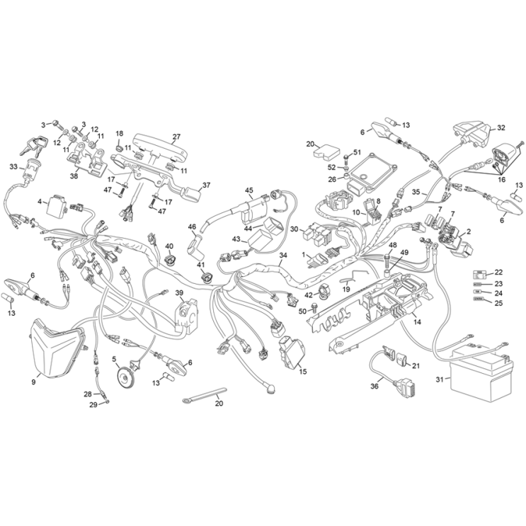 FAISCEAU ÉLECTRIQUE SHERCO 125 SE FACTORY 2025