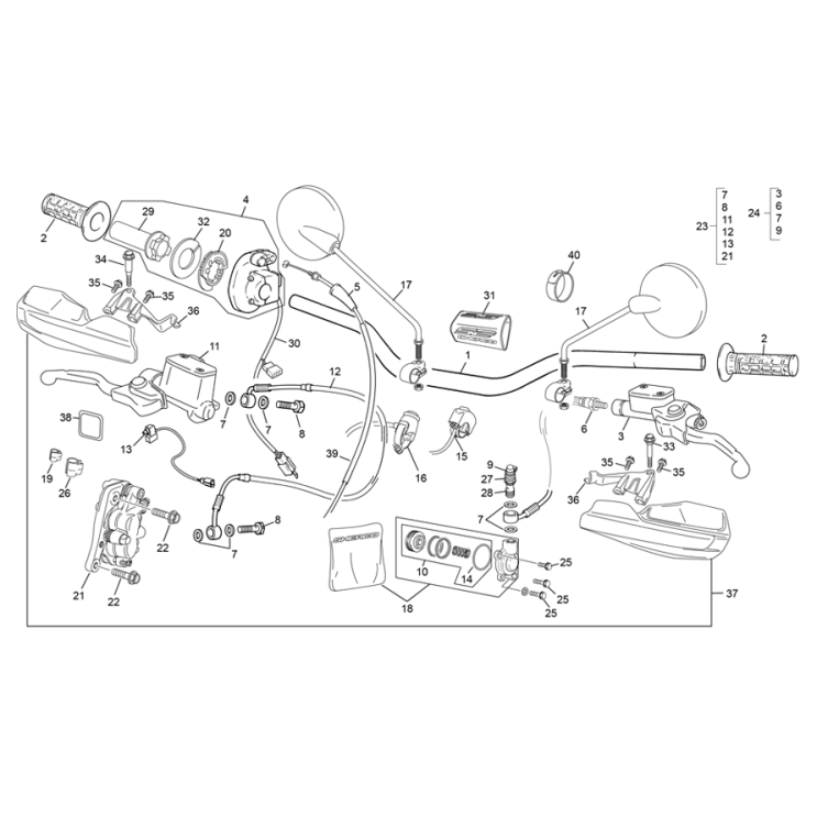 GUIDON SHERCO 125 SE FACTORY 2025