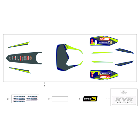 ADHÉSIFS SHERCO 125 SE...