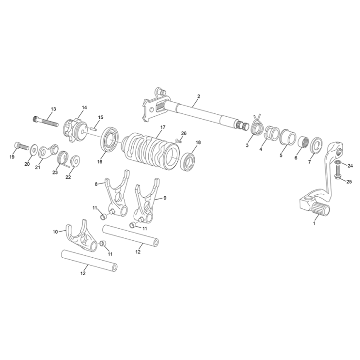 SÉLECTEUR SHERCO 250 SE FACTORY 2025