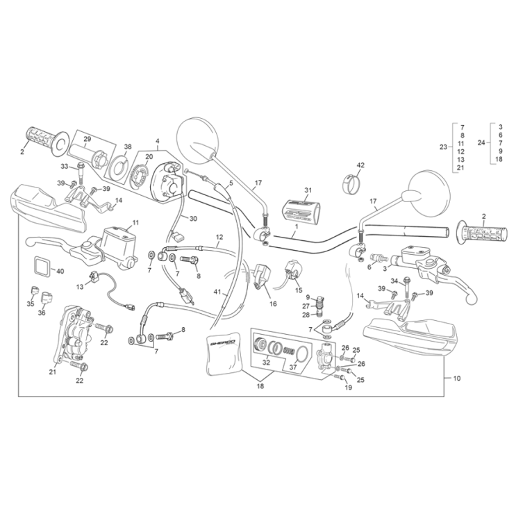 GUIDON SHERCO 300 SE-F FACTORY 2025