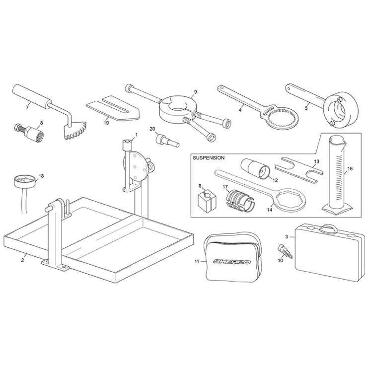OUTILLAGES SHERCO 450 SE-F FACTORY 2025