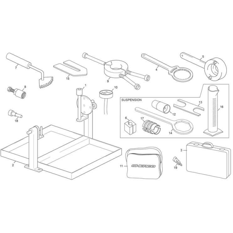 OUTILLAGES SHERCO 250 SE-F FACTORY 2025