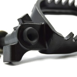 Repose-pieds noir S3 Punk en acier pour SHERCO