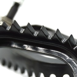 Repose-pieds S3 noir Punk acier pour moto SHERCO
