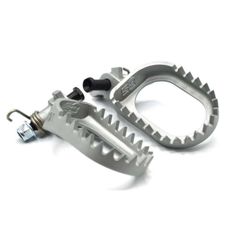 Repose pieds noir S3 Punk acier pour SHERCO Repose pieds noir S3 Punk acier pour SHERCO
