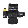 Sacoche banane grand volume noir blanc ACERBIS pour moto