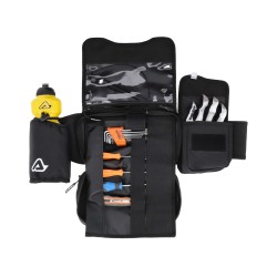 Sacoche banane pour moto grand volume noir blanc ACERBIS