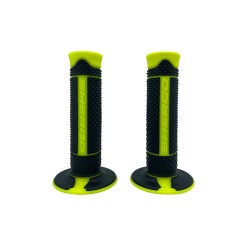 Poignées Sherco noir jaune fluo soft