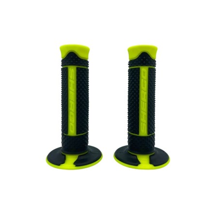 Poignées Sherco noir jaune fluo soft