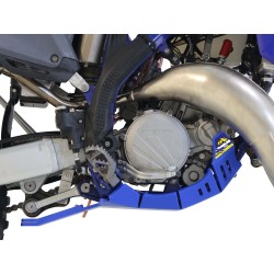 Sabot Sherco SE125 FACTORY 2025 avec protection de biellette bleu 