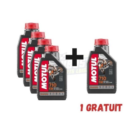 Pack 4+1 gratuit MOTUL 710...