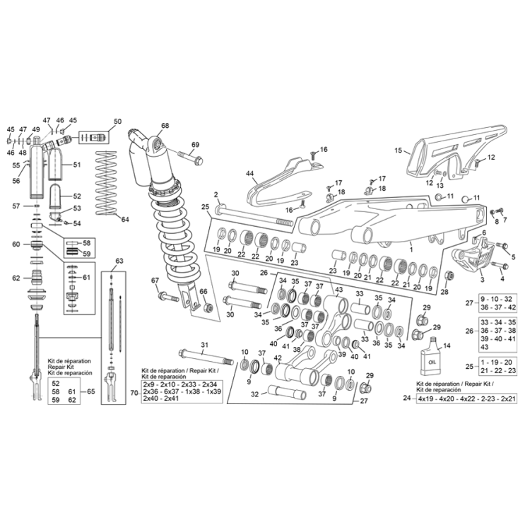 AMORTISSEUR - BRAS OSCILLANT