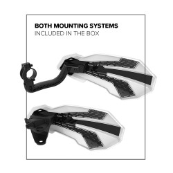 Protèges mains MX Flow NOIR/BLANC 