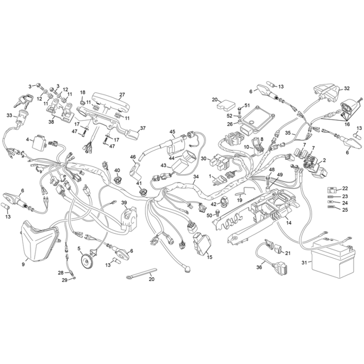 FAISCEAU ÉLECTRIQUE SHERCO 125 SE FACTORY 2026