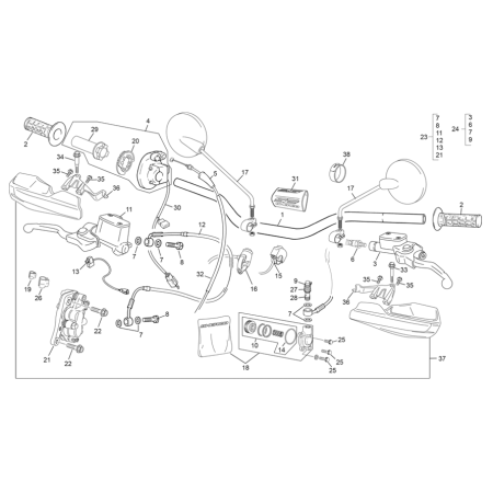 GUIDON SHERCO 125 SE...