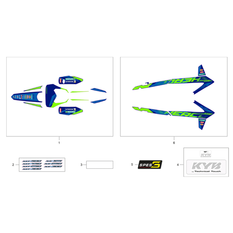 ADHÉSIFS SHERCO 125 SE FACTORY 2026