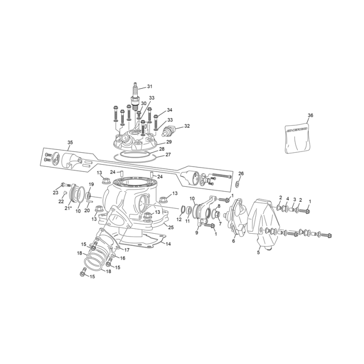 CYLINDRE - CULASSE SHERCO 125 SE FACTORY 2026