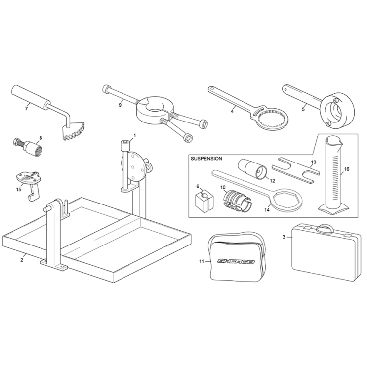 OUTILLAGES SHERCO 125 SE FACTORY 2026