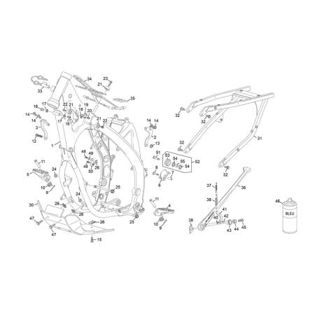 CADRE SHERCO 250 SE 2T...