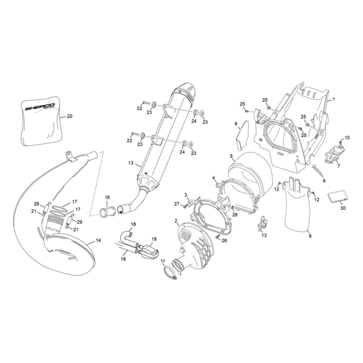 BOITE À AIR - ECHAPPEMENT SHERCO 250 SE 2T FACTORY 2026