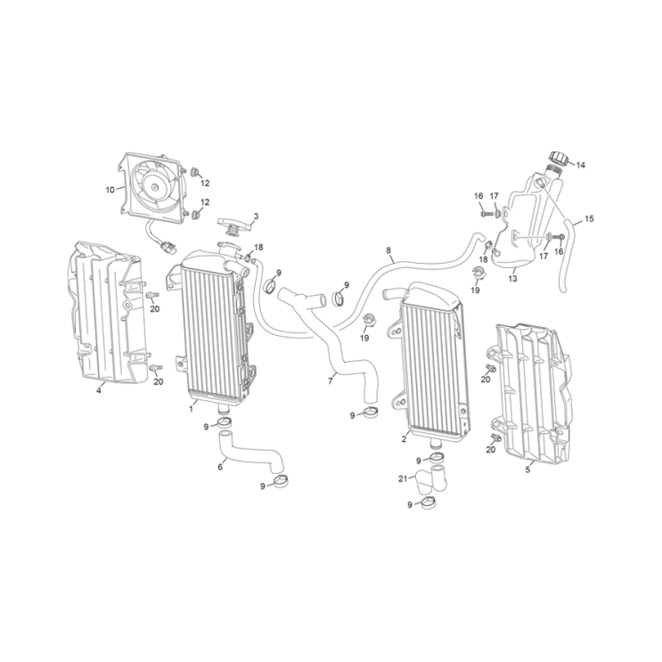 RADIATEUR SHERCO 250 SE 2T FACTORY 2026