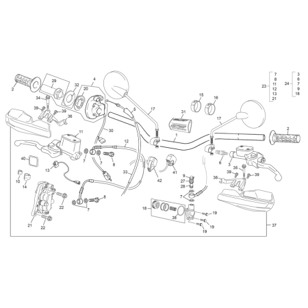 GUIDON SHERCO 250 SE 2T...