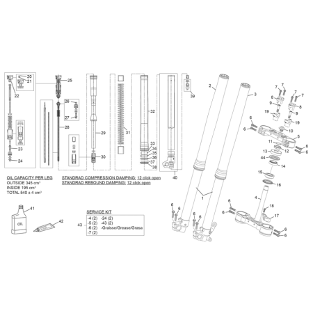 FOURCHE KAYABA SHERCO 250...