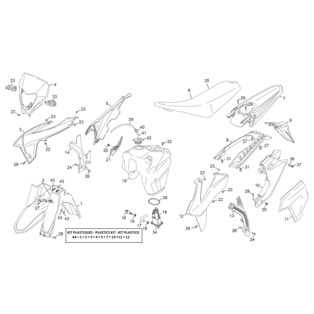PLASTIQUES SHERCO 450 SE-F...