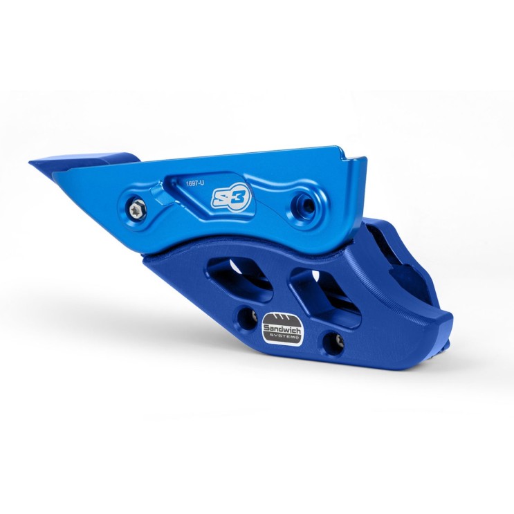 Guide chaine S3 Sandwich + Protection pour Sherco 2024 à 2026 - Noir 