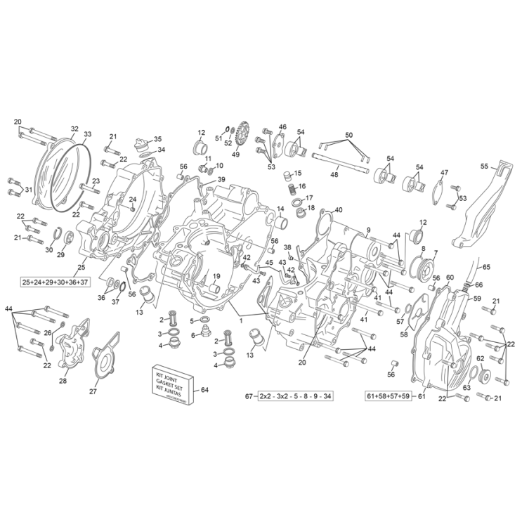 CARTERS MOTEUR  SHERCO 300 SE-F FACTORY 2024