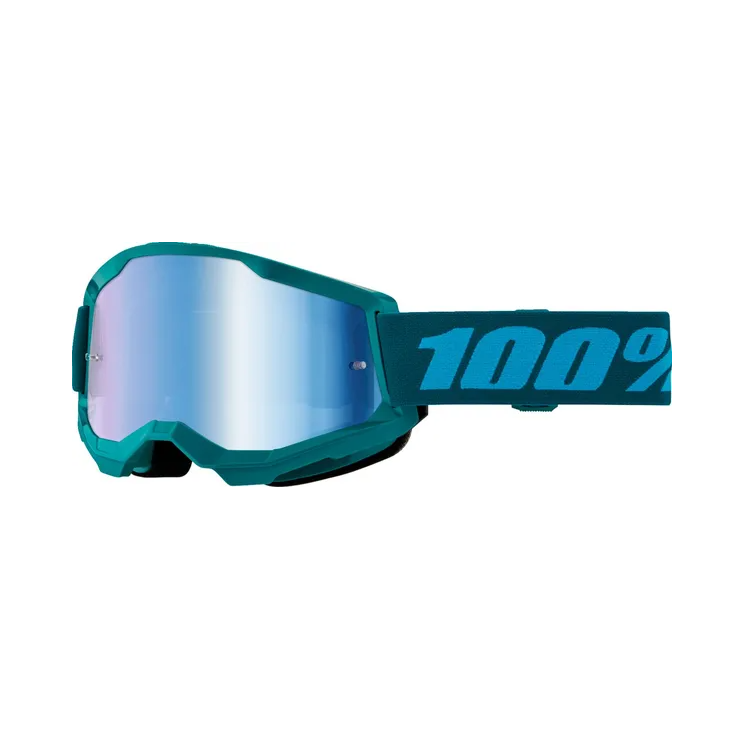 Masque 100% STRATA 2 Stone écran irridium bleu 